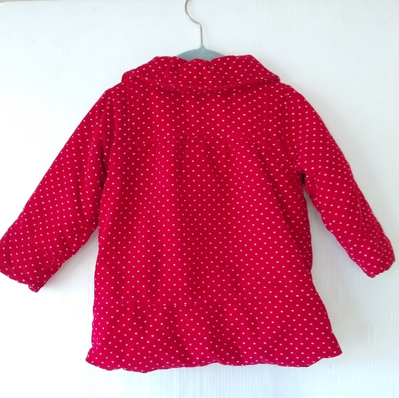 PENELOPE MACK baby girl Red heart peacoat 18 mo - Picture 4 of 7